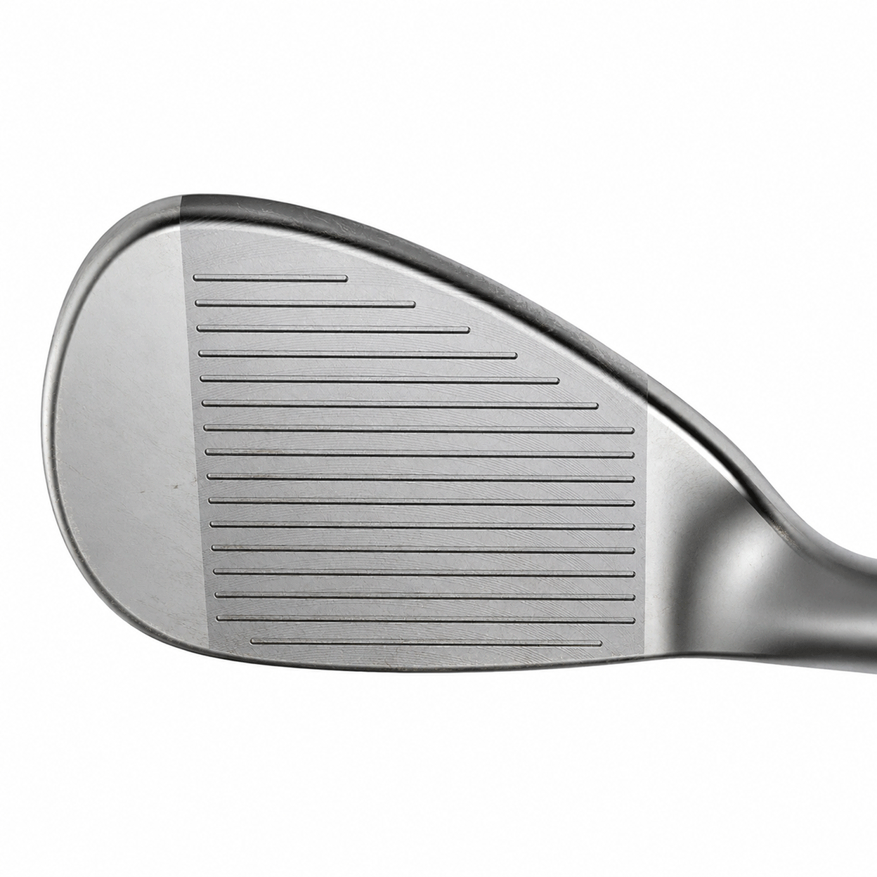 Golf wedge and iron restoration example with refinished wedge