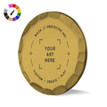 Custom Gold Hammered Ball Marker