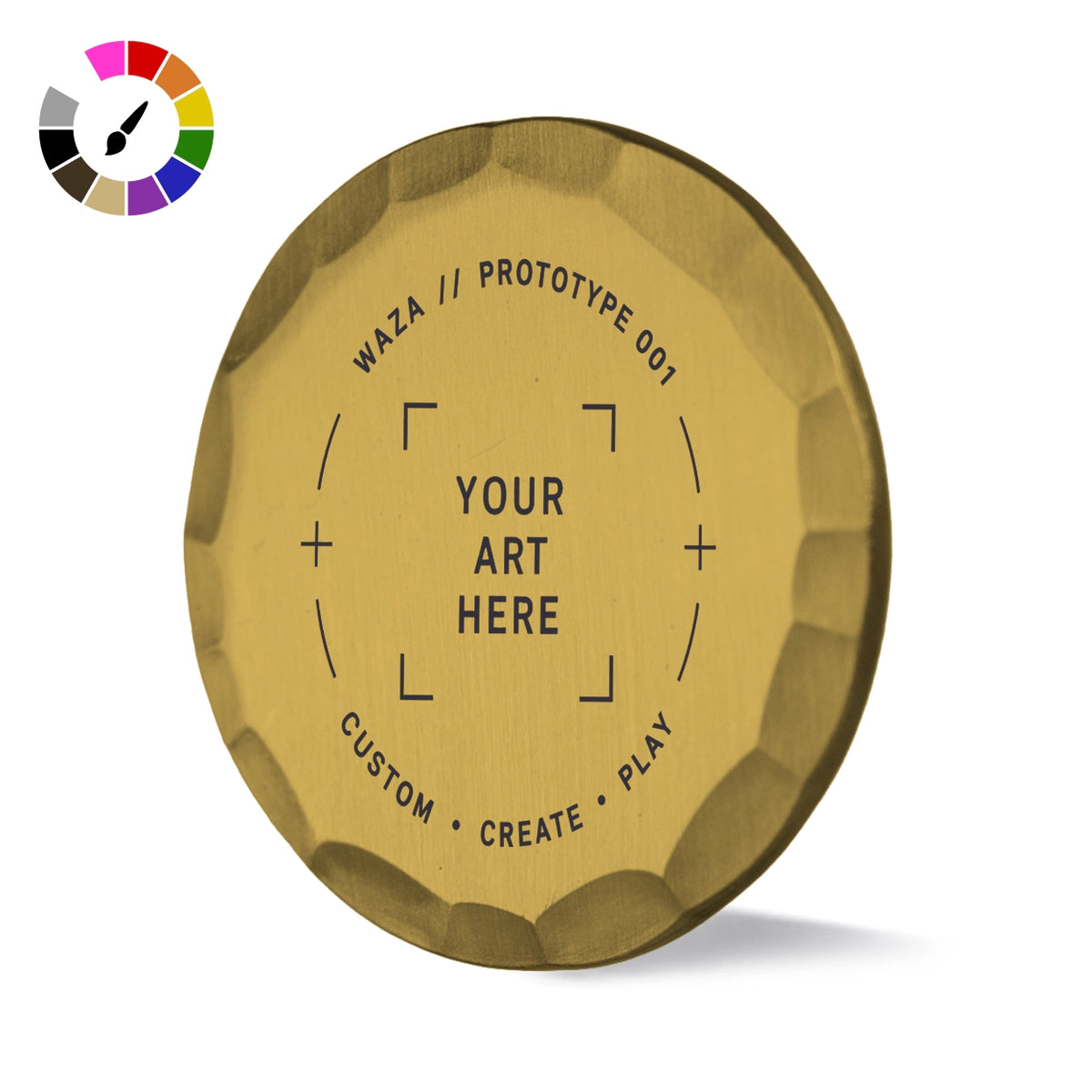 Custom Gold Hammered Ball Marker