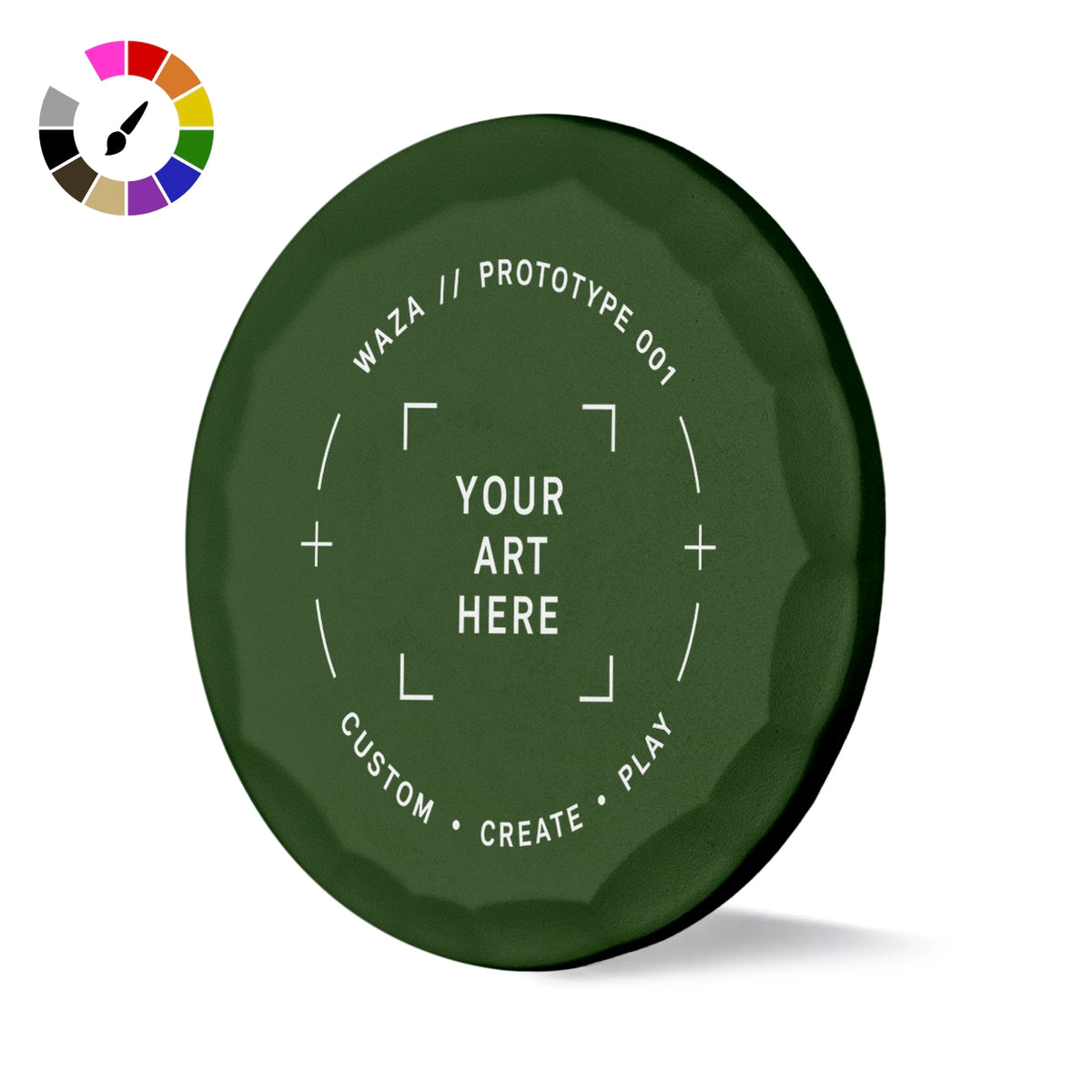 Custom Green Hammered Ball Marker