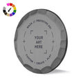 Custom Aged Nickel Hammered Ball Marker