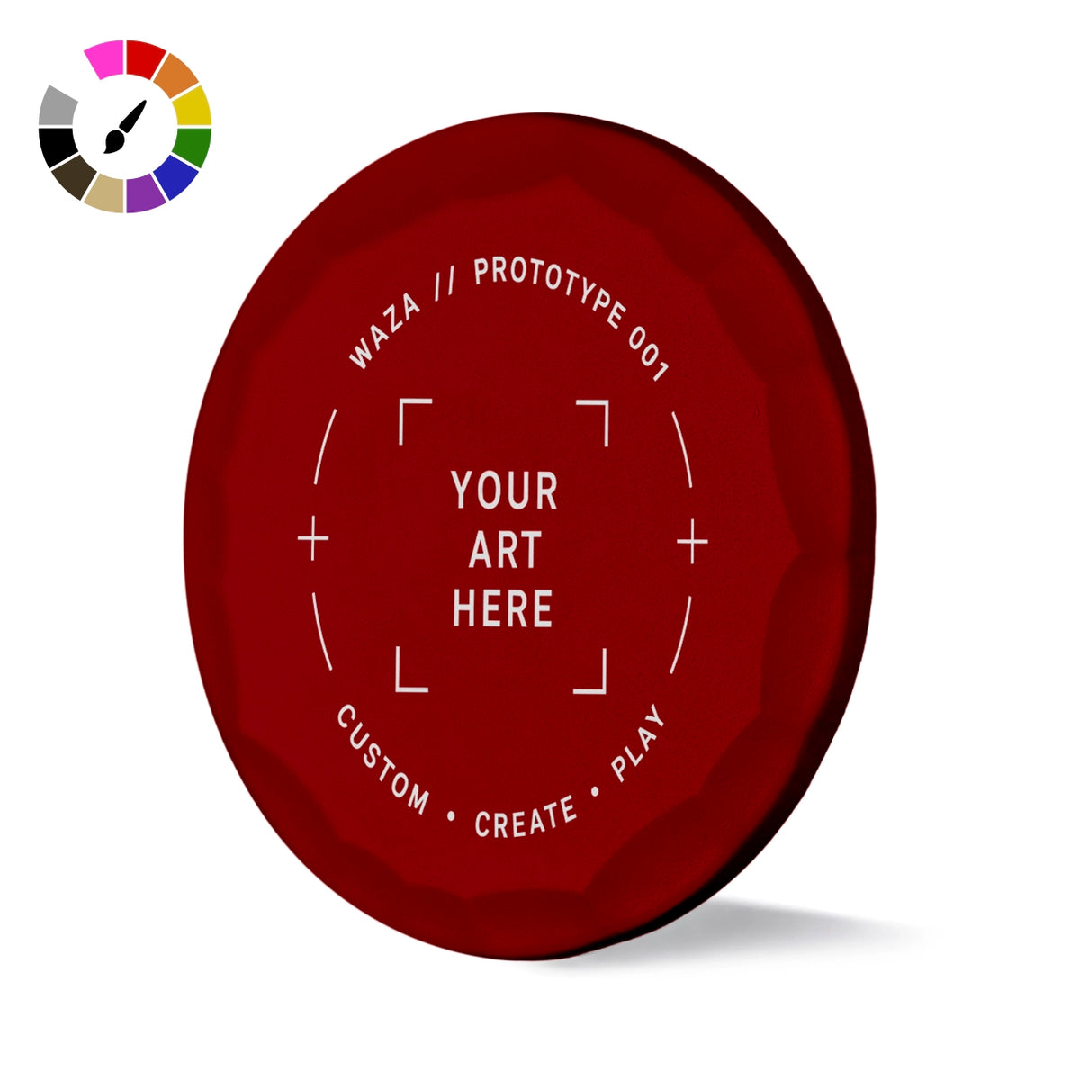 Custom Red Hammered Ball Marker