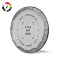 Custom Aged Silver Hammered Ball Marker