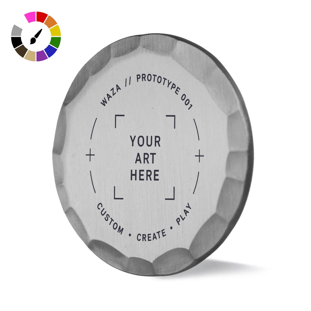 Custom Aged Silver Hammered Ball Marker