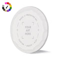 Custom White Hammered Ball Marker