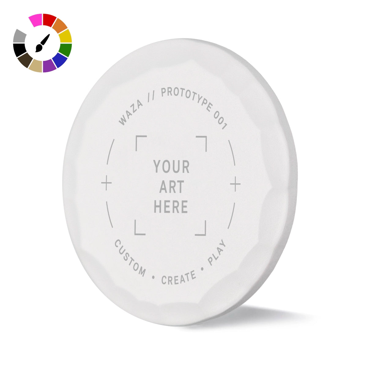 Custom White Hammered Ball Marker