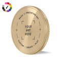 Custom Milled Edge Brass Ball Marker