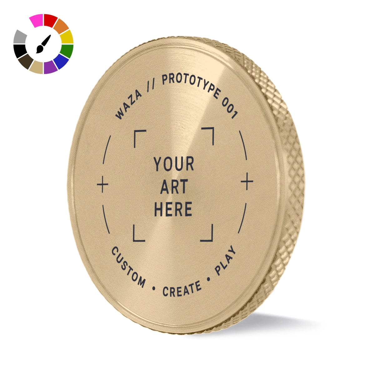 Custom Milled Edge Brass Ball Marker