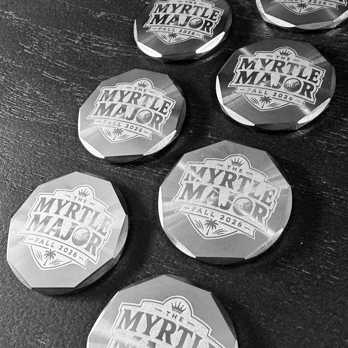 Tradition custom golf ball marker with Myrtle Beach design