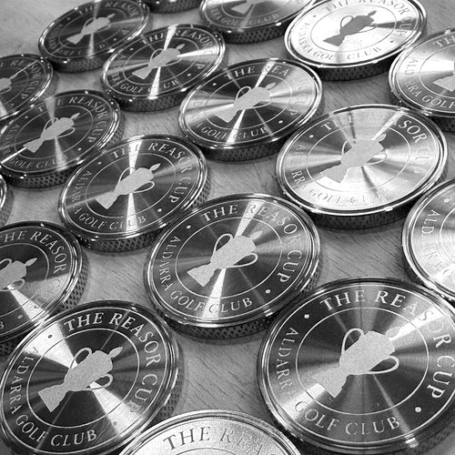Tourney custom golf ball marker with championship design