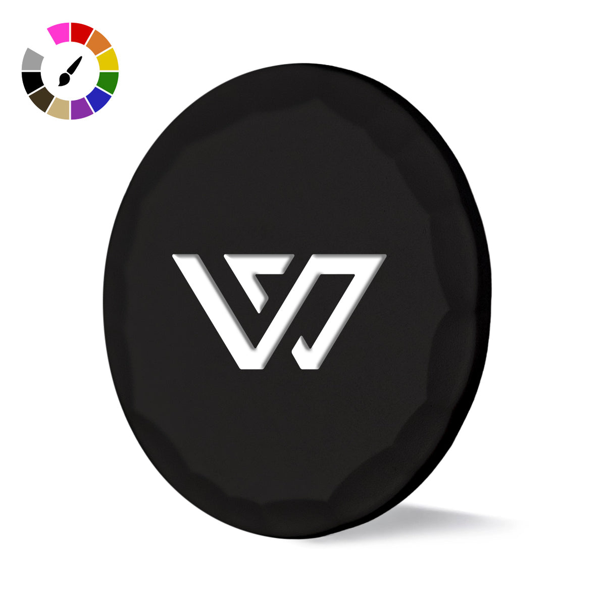 WAZA "Dub" Black Hammered Ball Marker