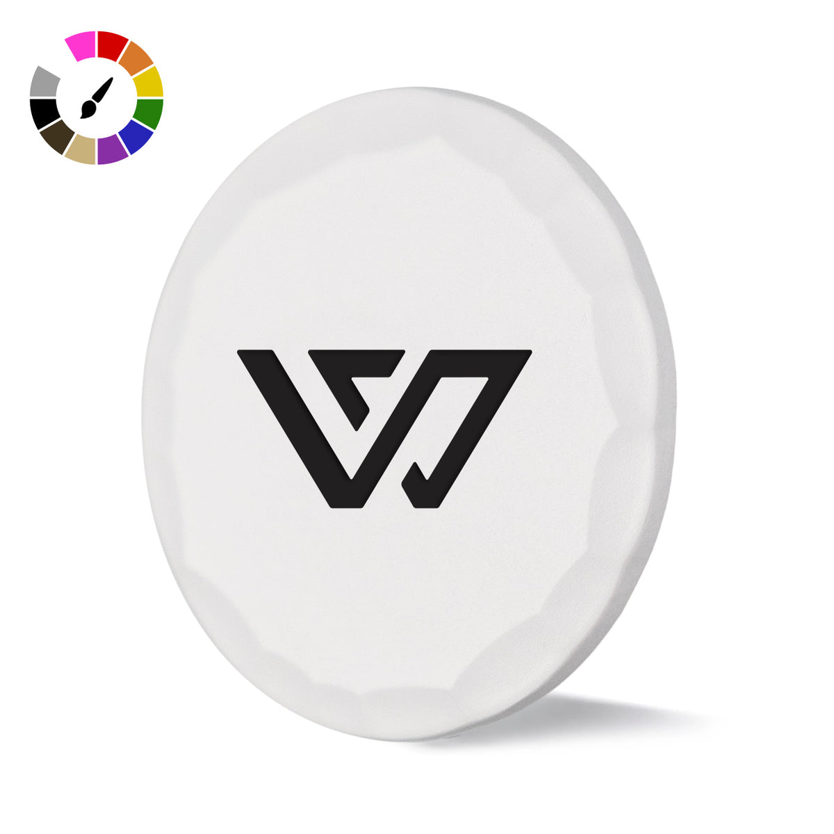 WAZA "Dub" White Hammered Ball Marker